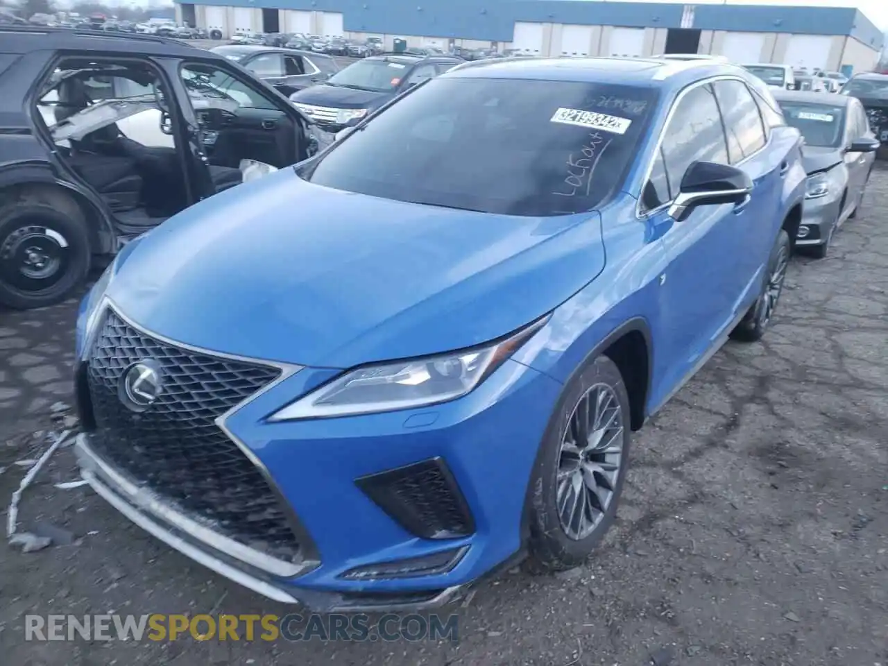 2 Photograph of a damaged car 2T2SZMDA9NC315641 LEXUS RX350 2022