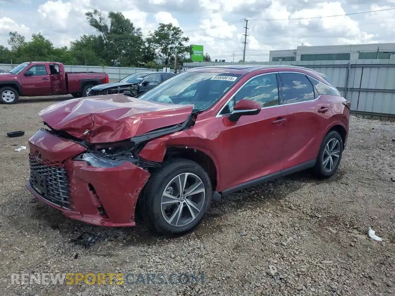 1 Photograph of a damaged car 2T2BAMCA3PC033121 LEXUS RX350 2023