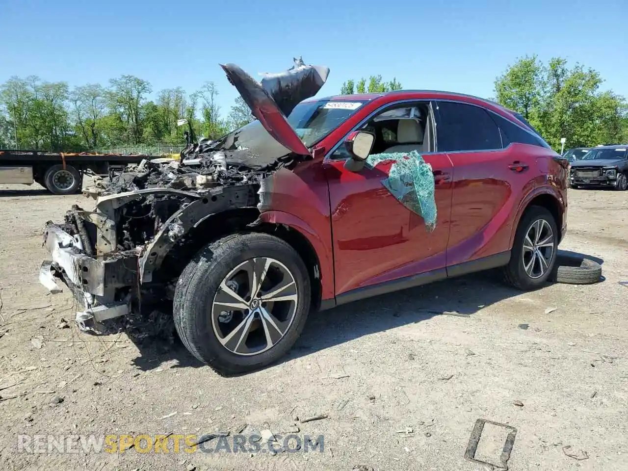 1 Photograph of a damaged car 2T2BAMCA1RC054794 LEXUS RX350 2024