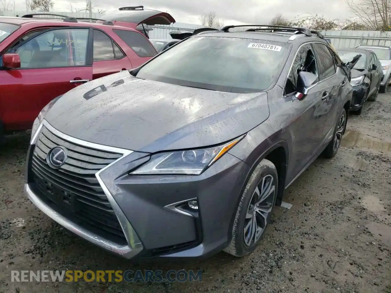 2 Photograph of a damaged car 2T2BGMCA5KC033726 LEXUS RX450 2019
