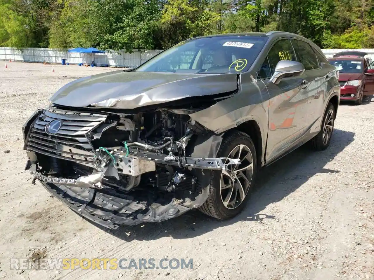 2 Фотография поврежденного автомобиля 2T2BGMCA8KC041514 LEXUS RX450 2019