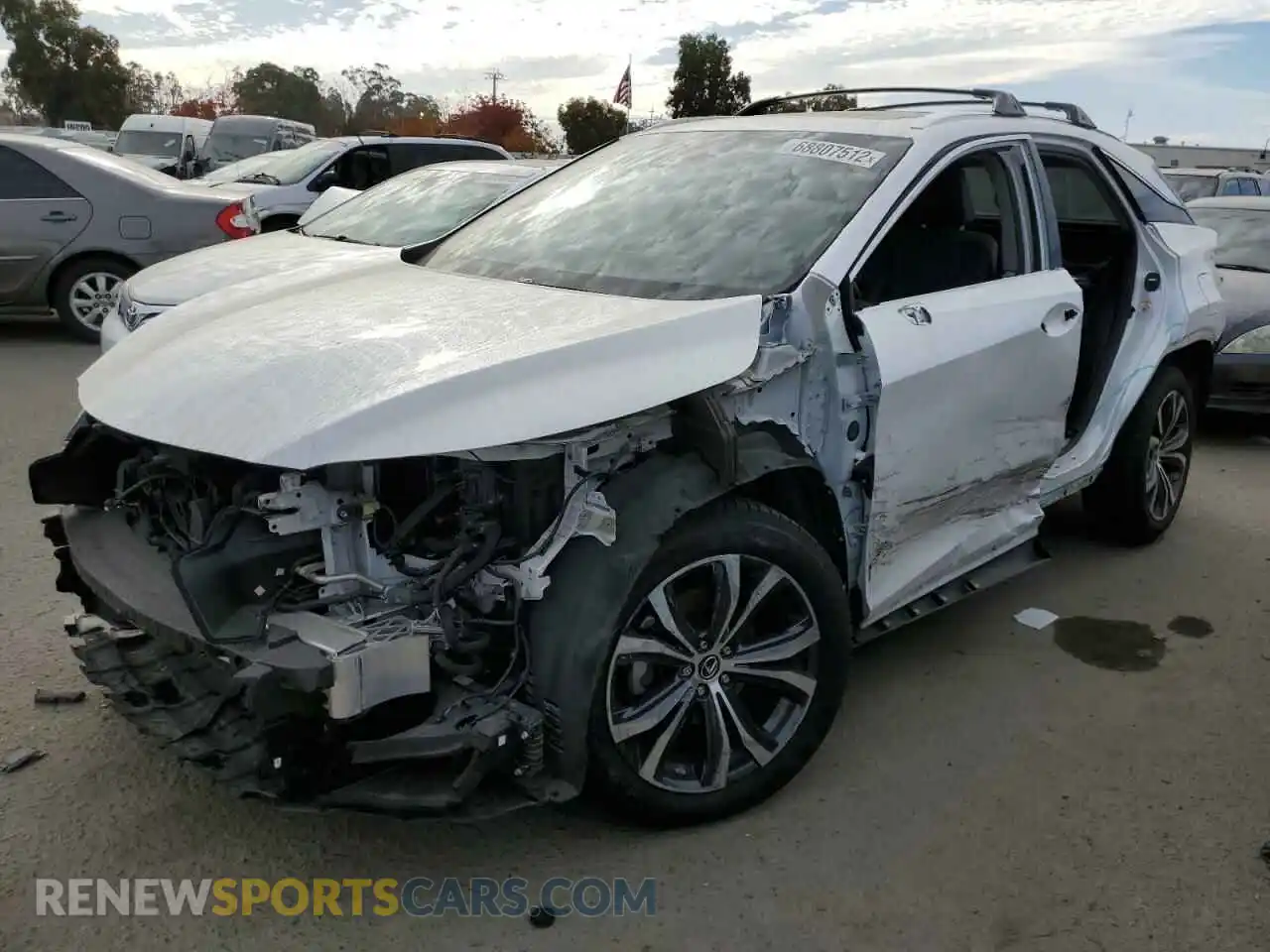 1 Photograph of a damaged car 2T2BGMCAXKC038341 LEXUS RX450 2019