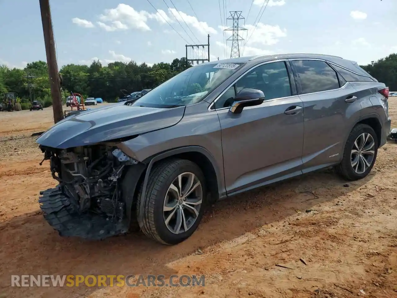 1 Photograph of a damaged car 2T2BGMCAXKC041384 LEXUS RX450 2019