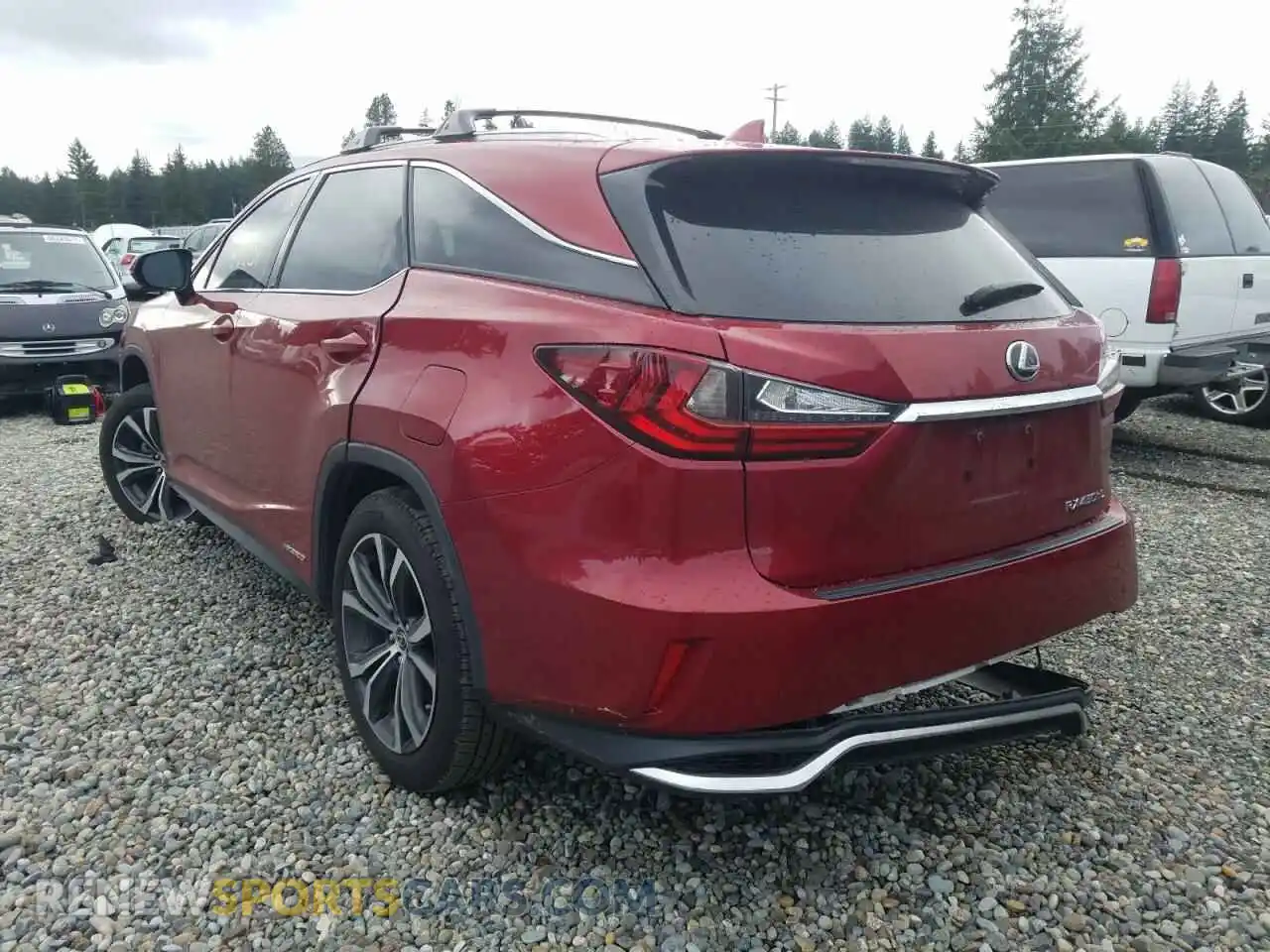 3 fotografías del automóvil dañado JTJDGKCA9K2007532 LEXUS RX450 2019