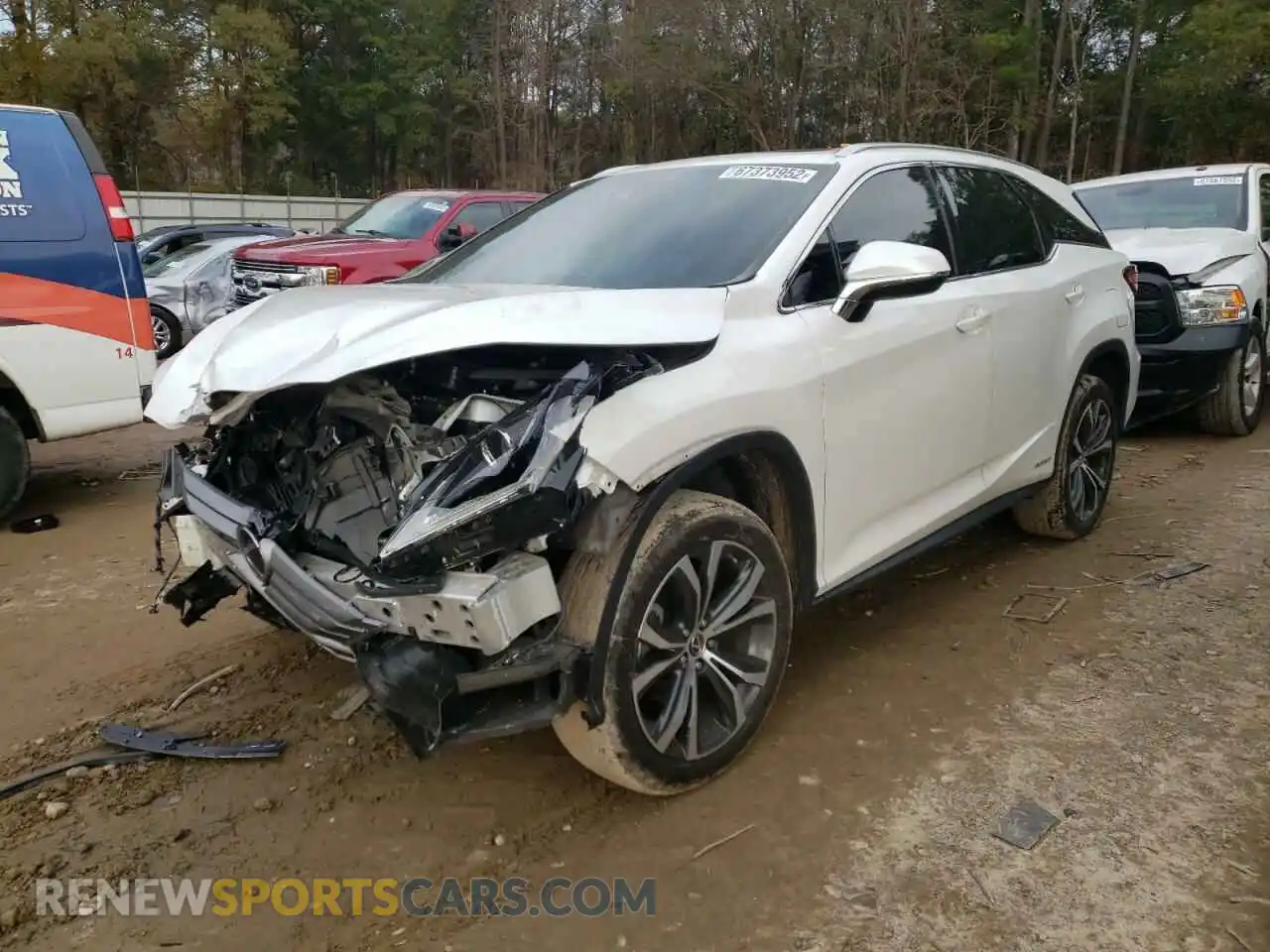 1 Photograph of a damaged car JTJDGKCAXK2007247 LEXUS RX450 2019