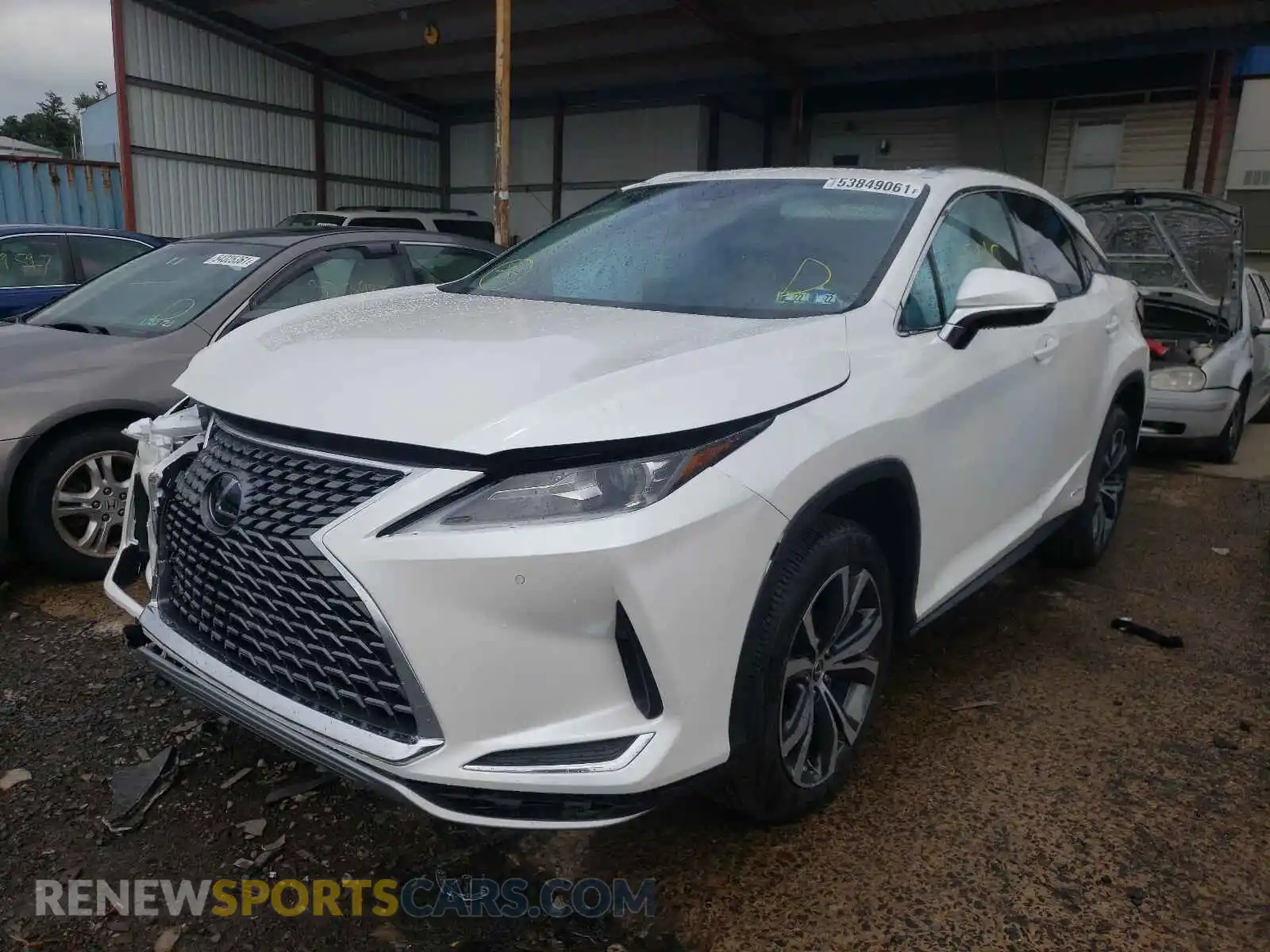 2 Photograph of a damaged car 2T2HGMDA1LC053496 LEXUS RX450 2020