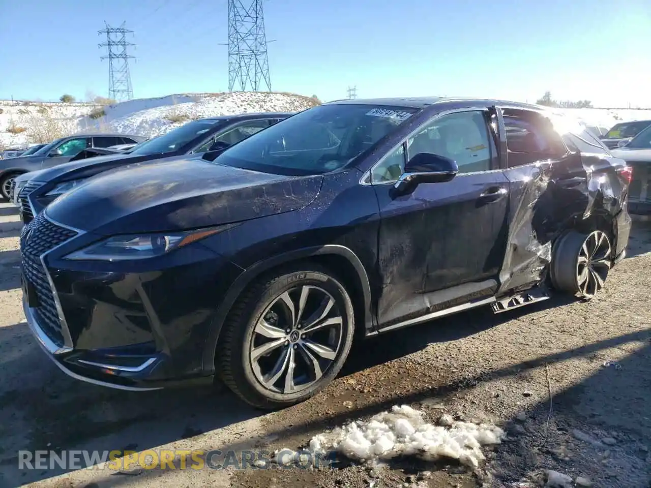 1 Photograph of a damaged car 2T2HGMDA4LC054867 LEXUS RX450 2020