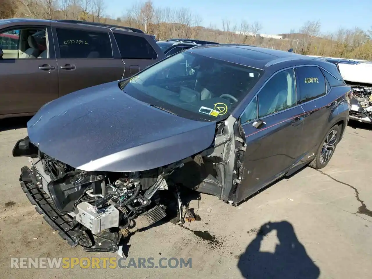 2 Photograph of a damaged car 2T2HGMDA6LC055194 LEXUS RX450 2020