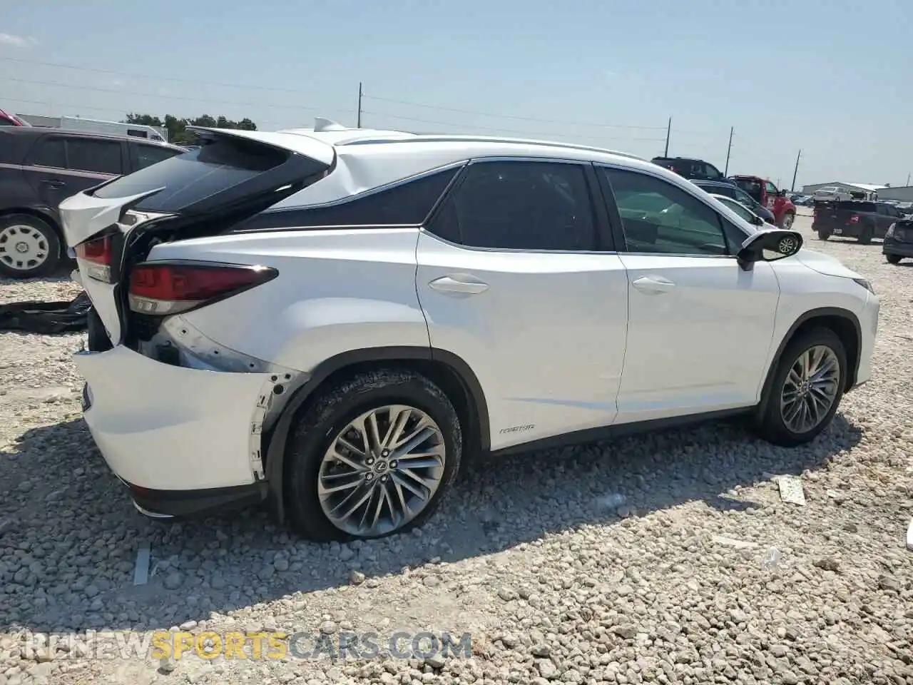 3 Photograph of a damaged car 2T2JGMDA0LC052387 LEXUS RX450 2020