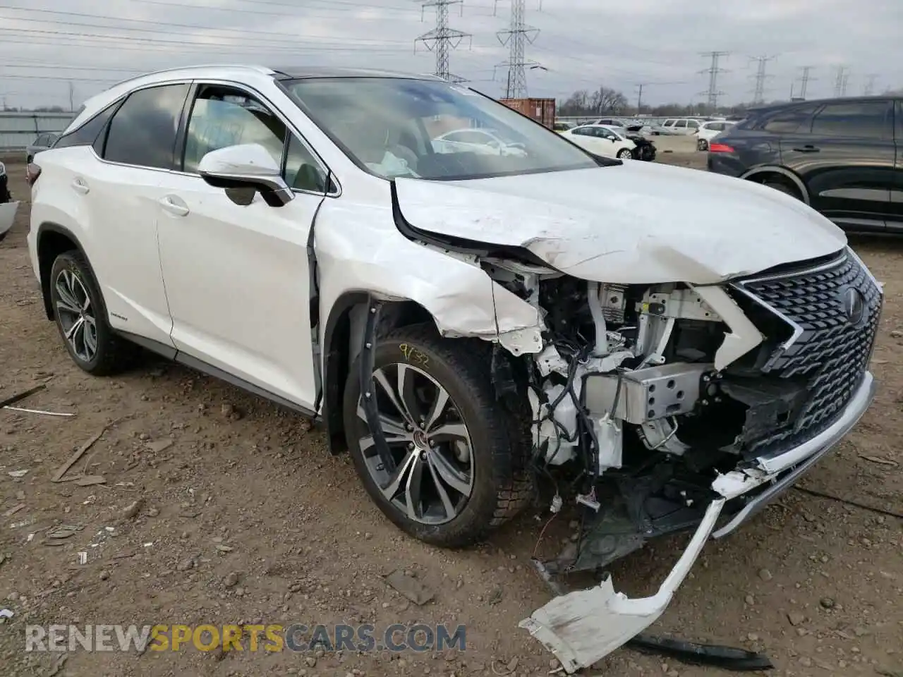 1 Photograph of a damaged car 2T2JGMDA8LC054209 LEXUS RX450 2020