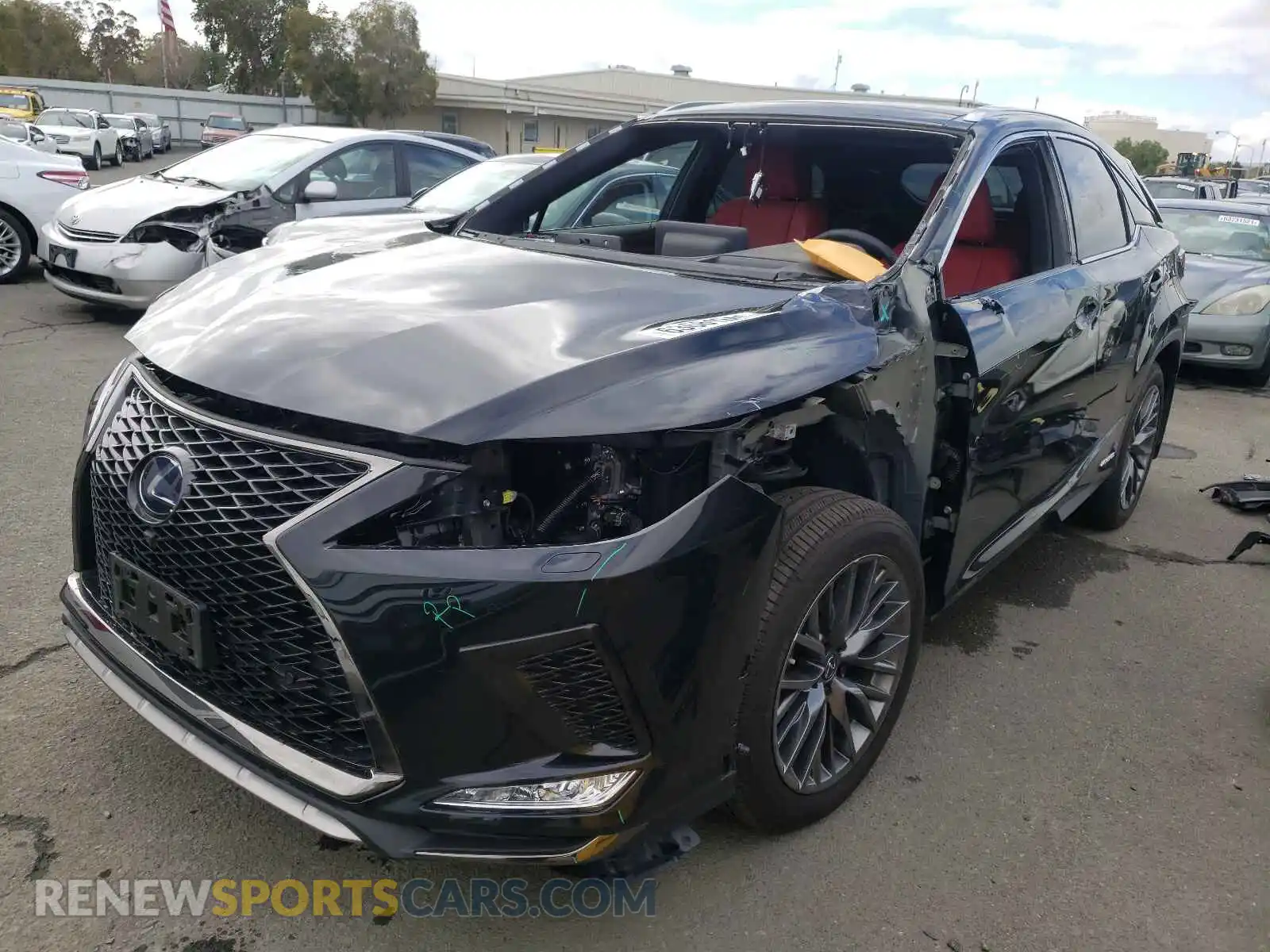 2 Photograph of a damaged car 2T2YGMDA7LC045824 LEXUS RX450 2020