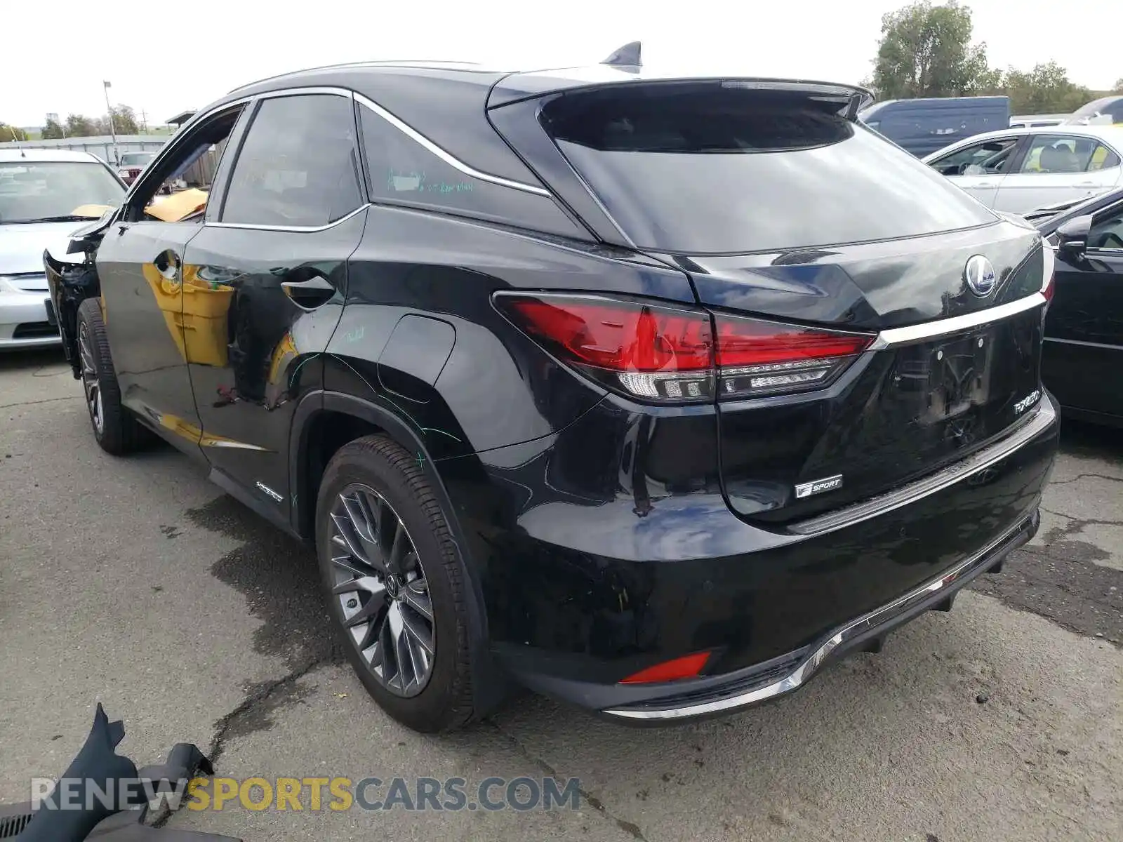 3 Photograph of a damaged car 2T2YGMDA7LC045824 LEXUS RX450 2020
