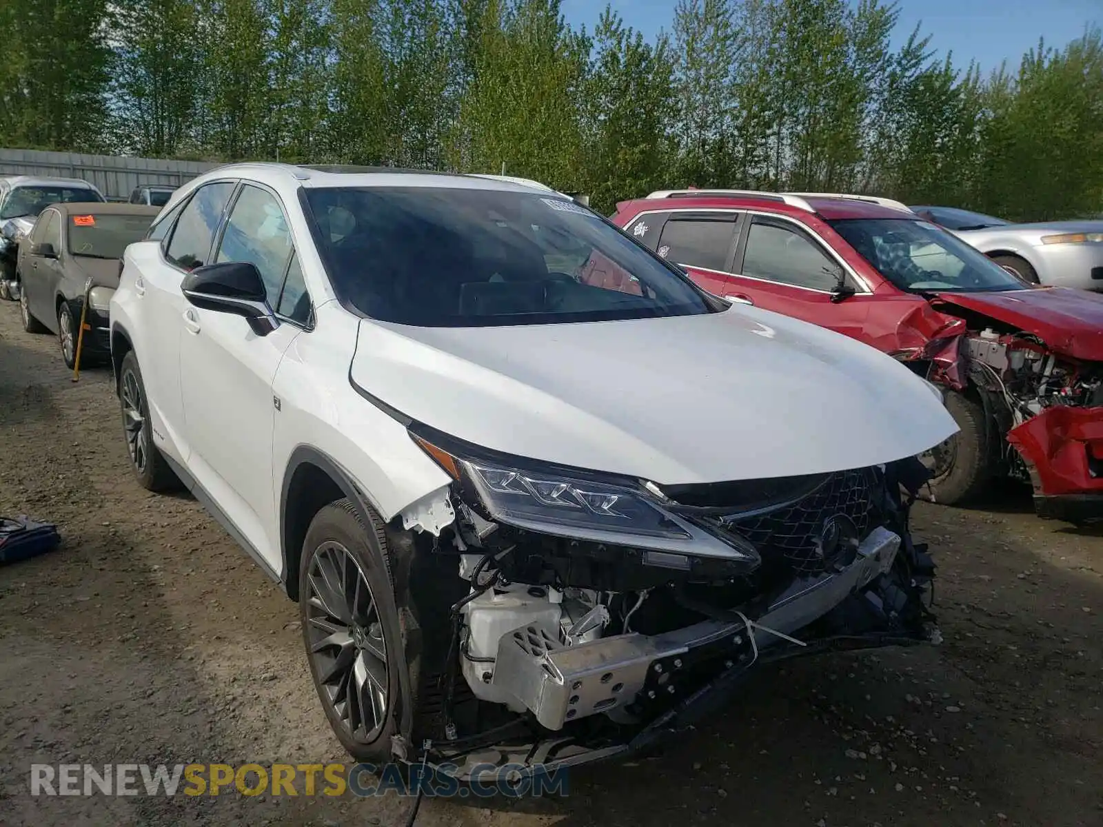 1 Photograph of a damaged car 2T2YGMDA8LC051129 LEXUS RX450 2020