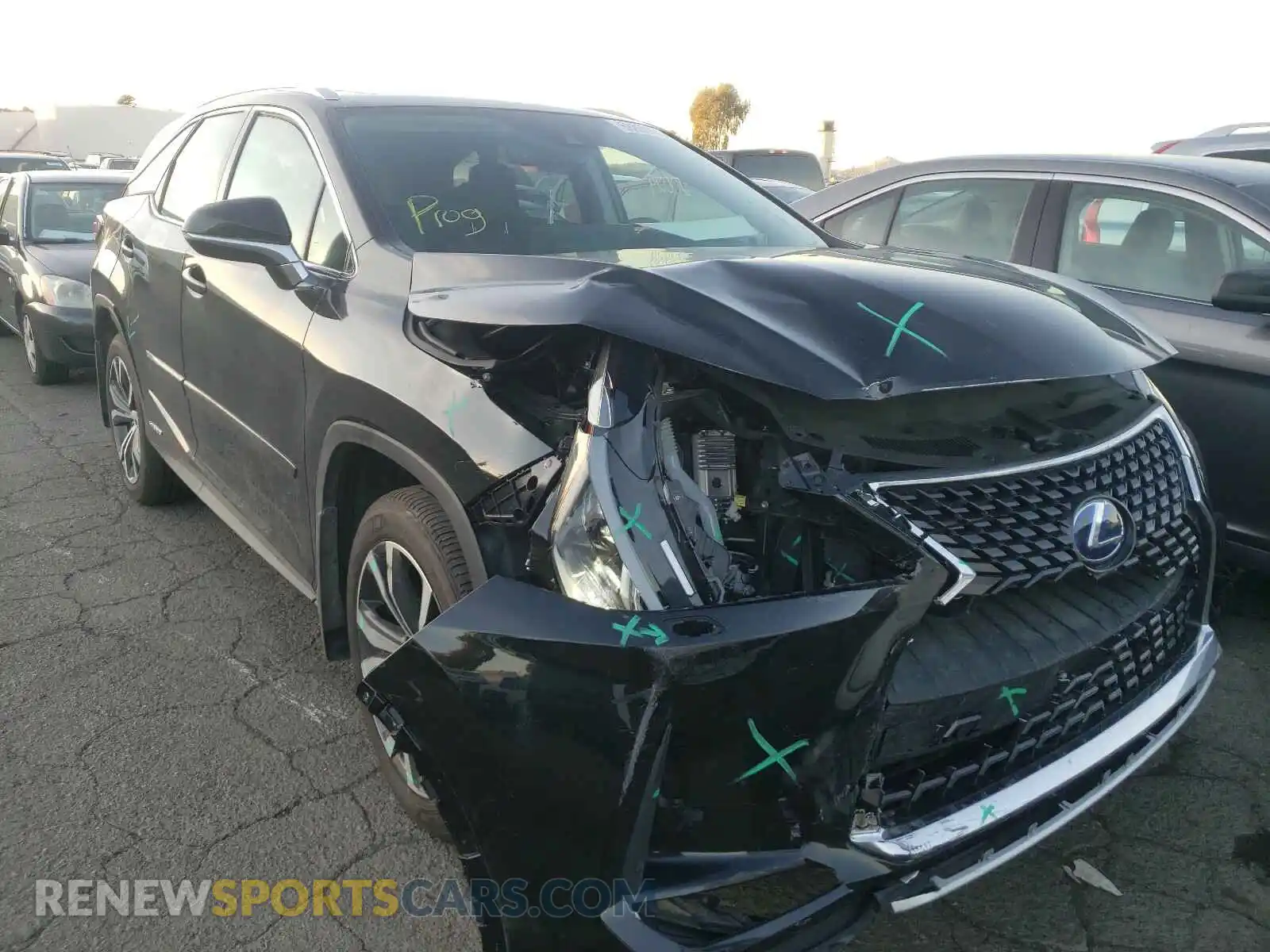 1 Photograph of a damaged car JTJHGKFA7L2009262 LEXUS RX450 2020
