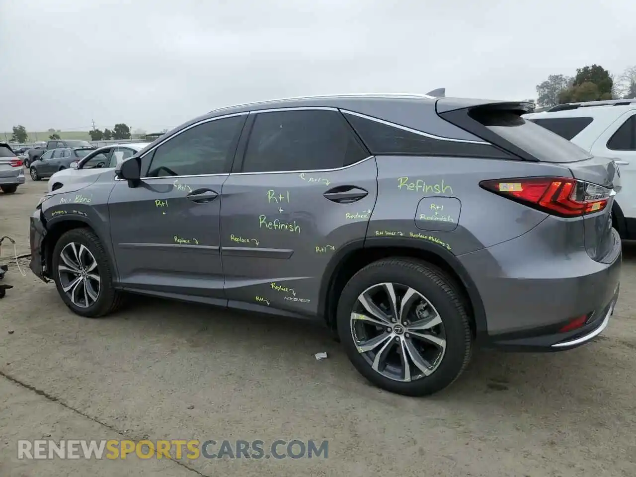 2 Photograph of a damaged car 2T2HGMDA1MC071188 LEXUS RX450 2021