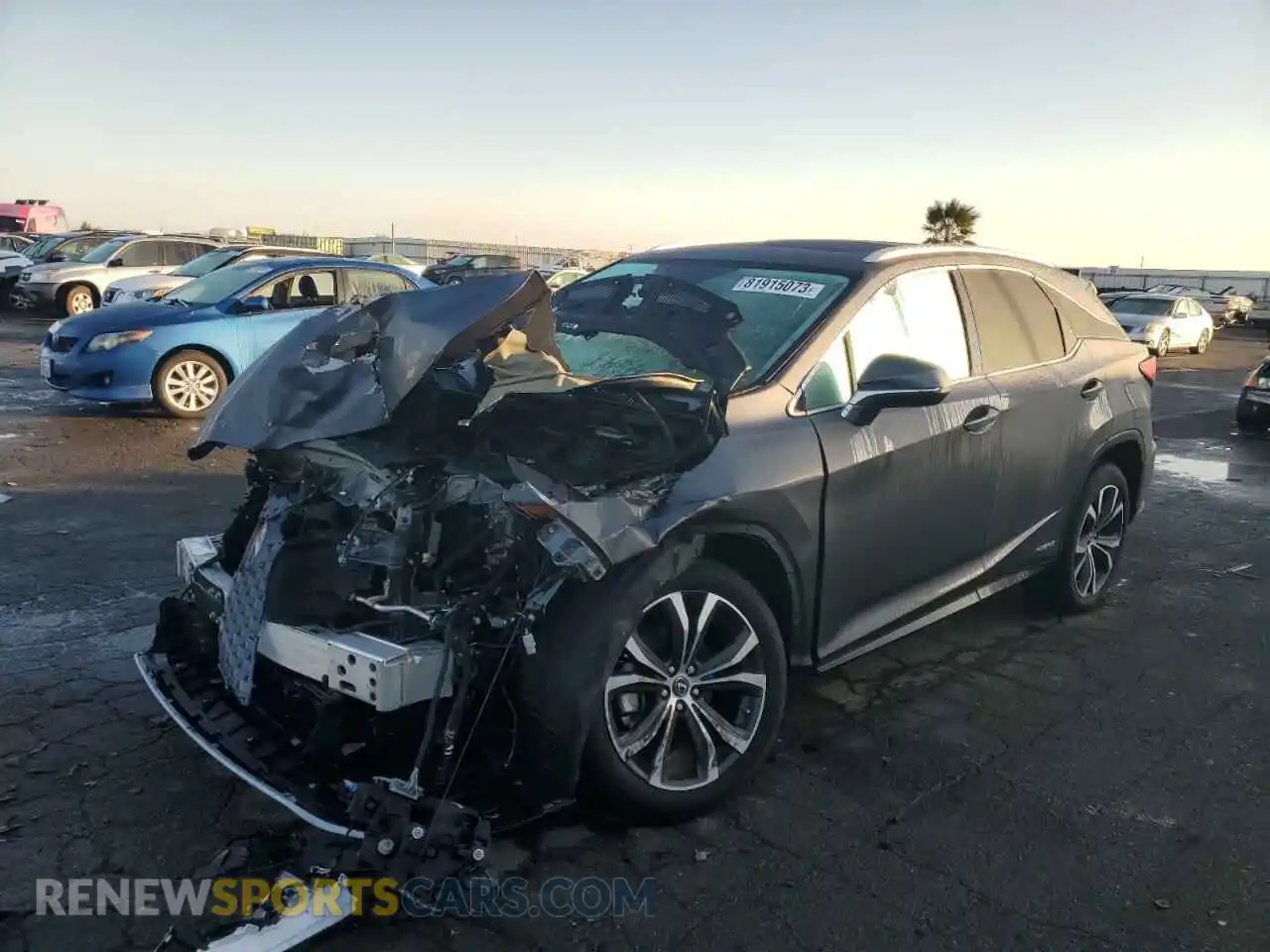 1 Photograph of a damaged car 2T2HGMDA4MC071203 LEXUS RX450 2021