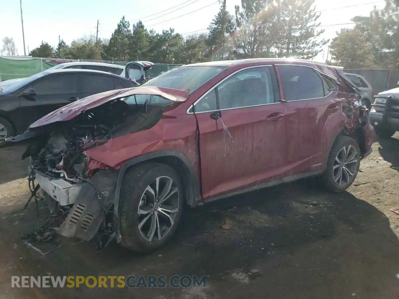 1 Photograph of a damaged car 2T2HGMDA5MC066804 LEXUS RX450 2021