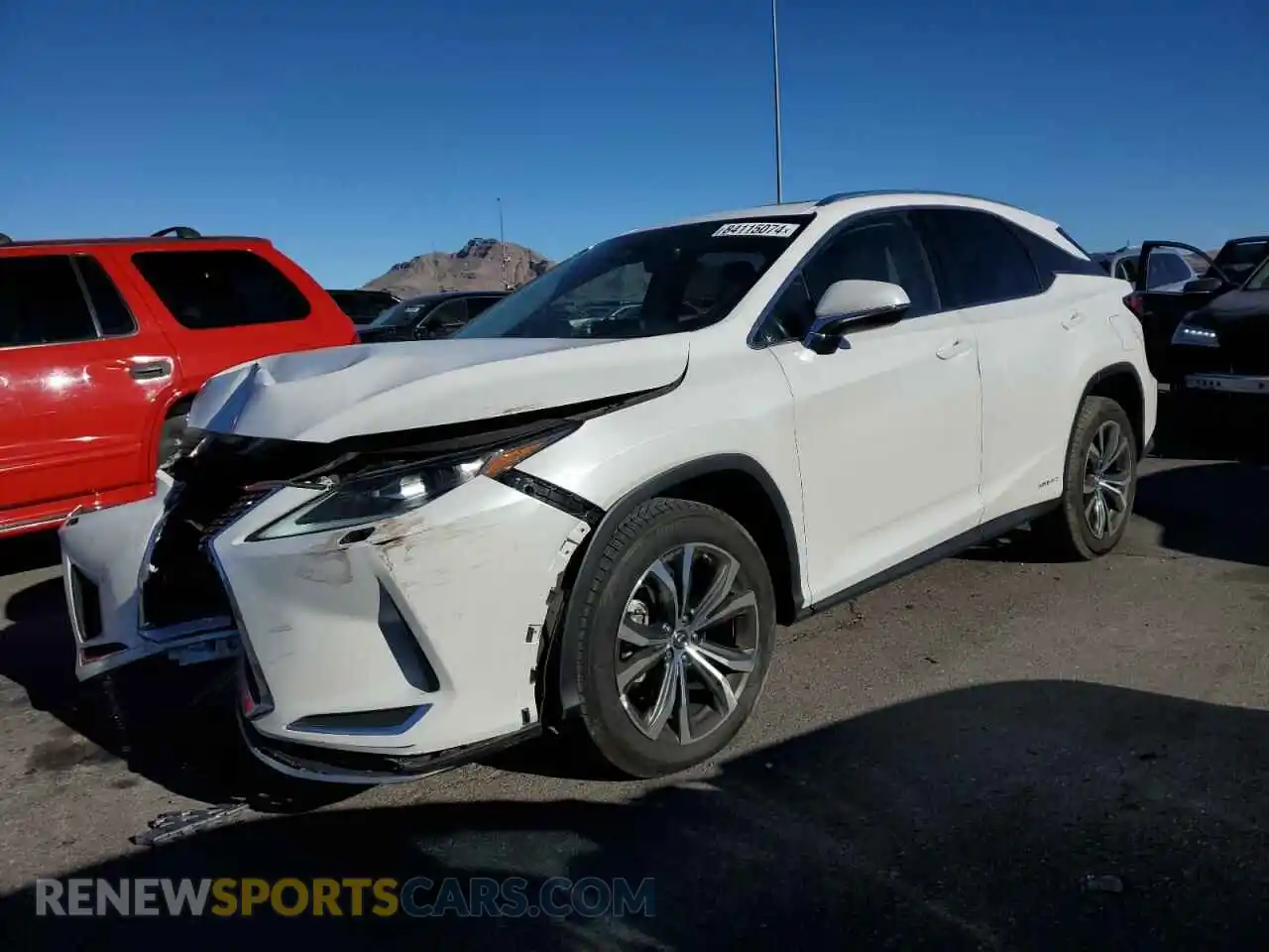 1 Photograph of a damaged car 2T2HGMDA7MC063967 LEXUS RX450 2021
