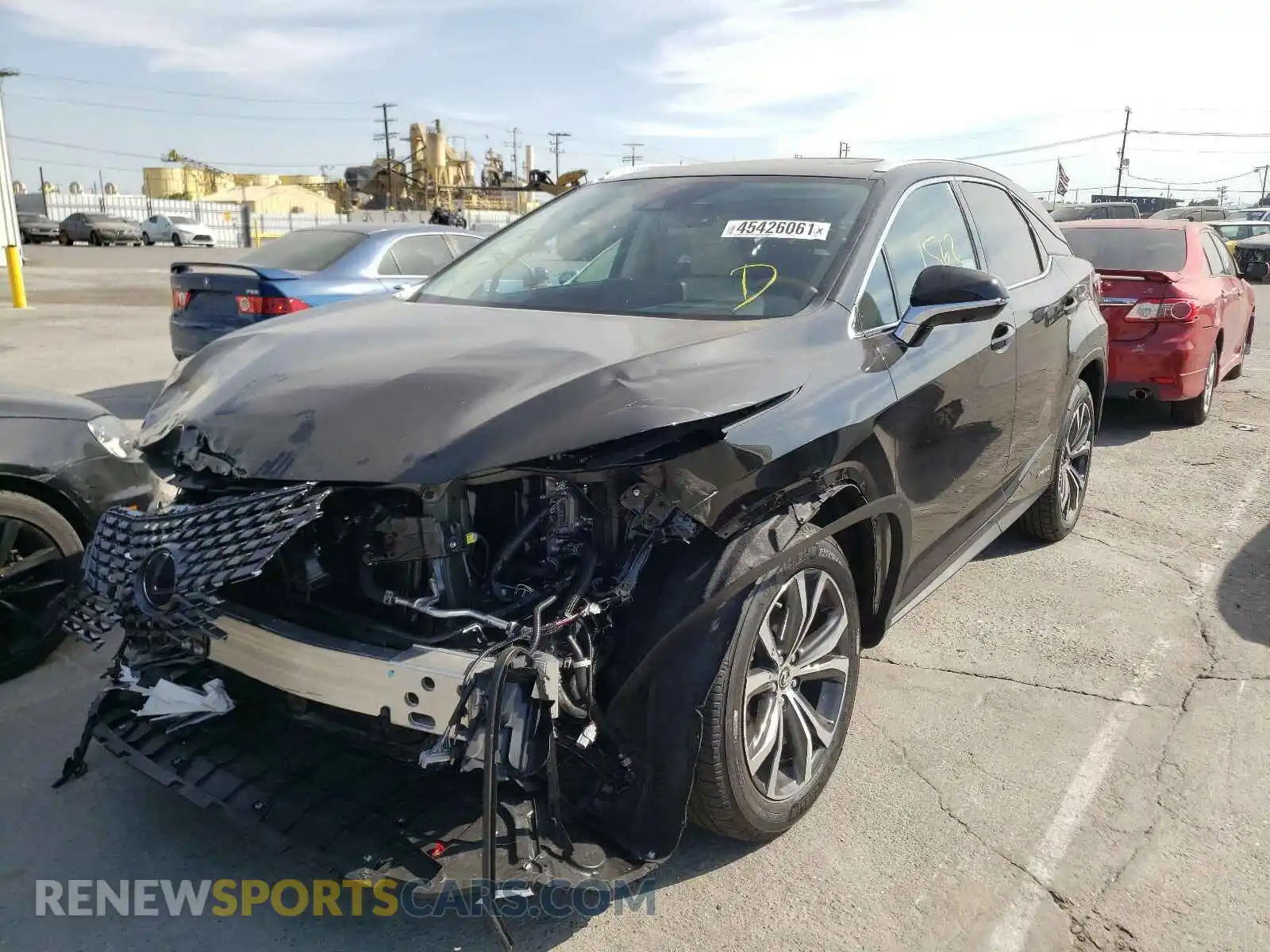 2 Photograph of a damaged car 2T2HGMDA9MC066059 LEXUS RX450 2021