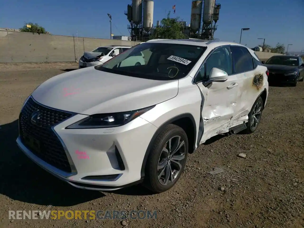 2 Photograph of a damaged car 2T2HGMDAXMC064966 LEXUS RX450 2021