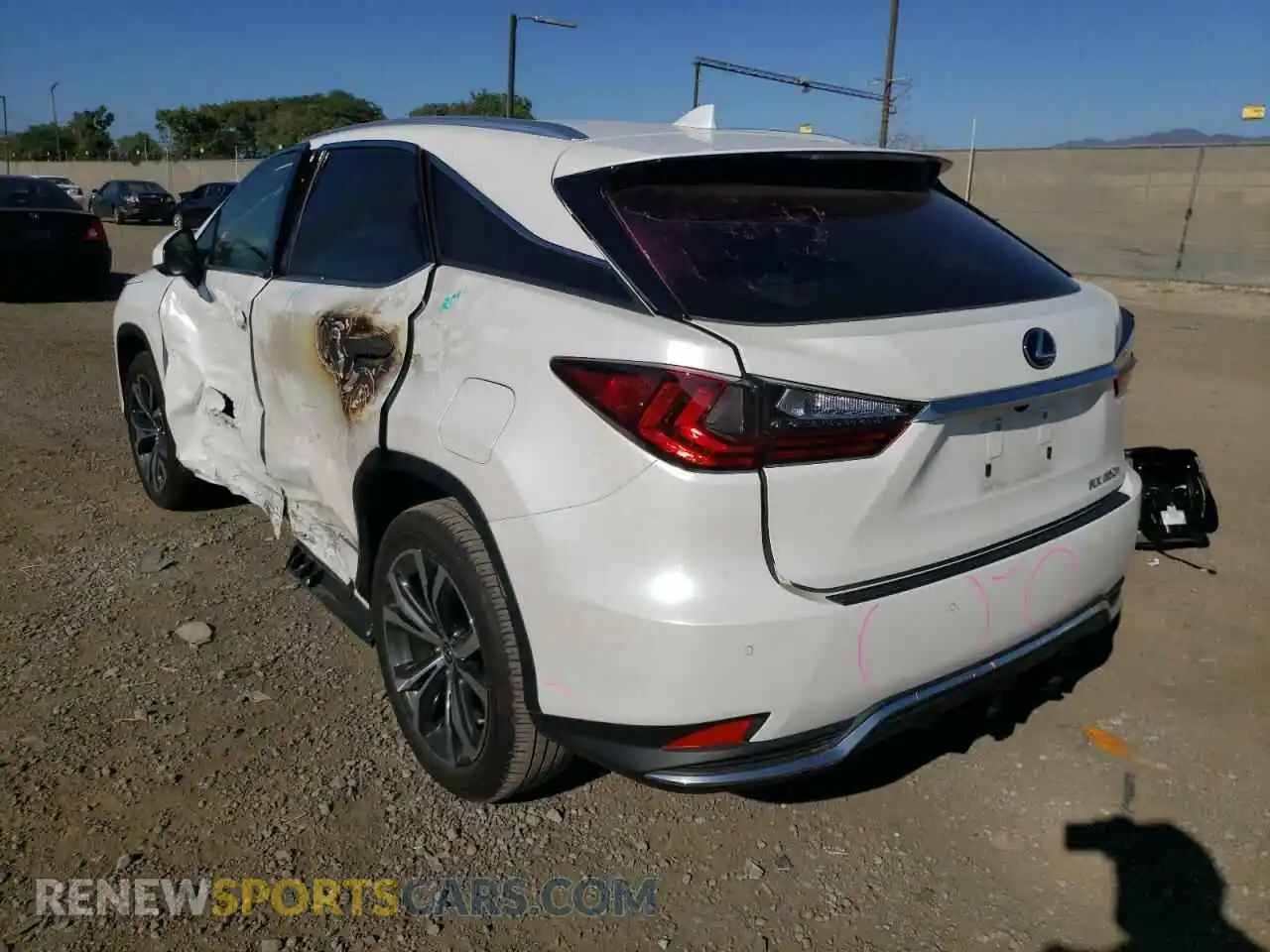 3 Photograph of a damaged car 2T2HGMDAXMC064966 LEXUS RX450 2021