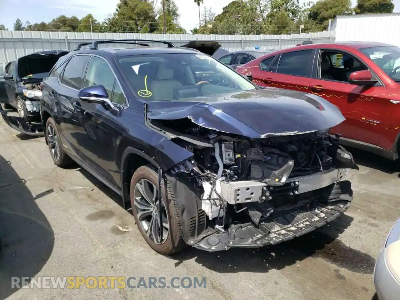 1 fotografías del automóvil dañado 2T2HGMDAXMC068483 LEXUS RX450 2021