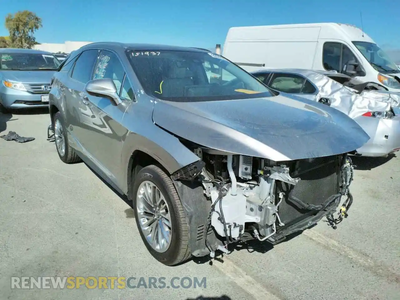 1 Photograph of a damaged car 2T2JGMDA6MC070412 LEXUS RX450 2021