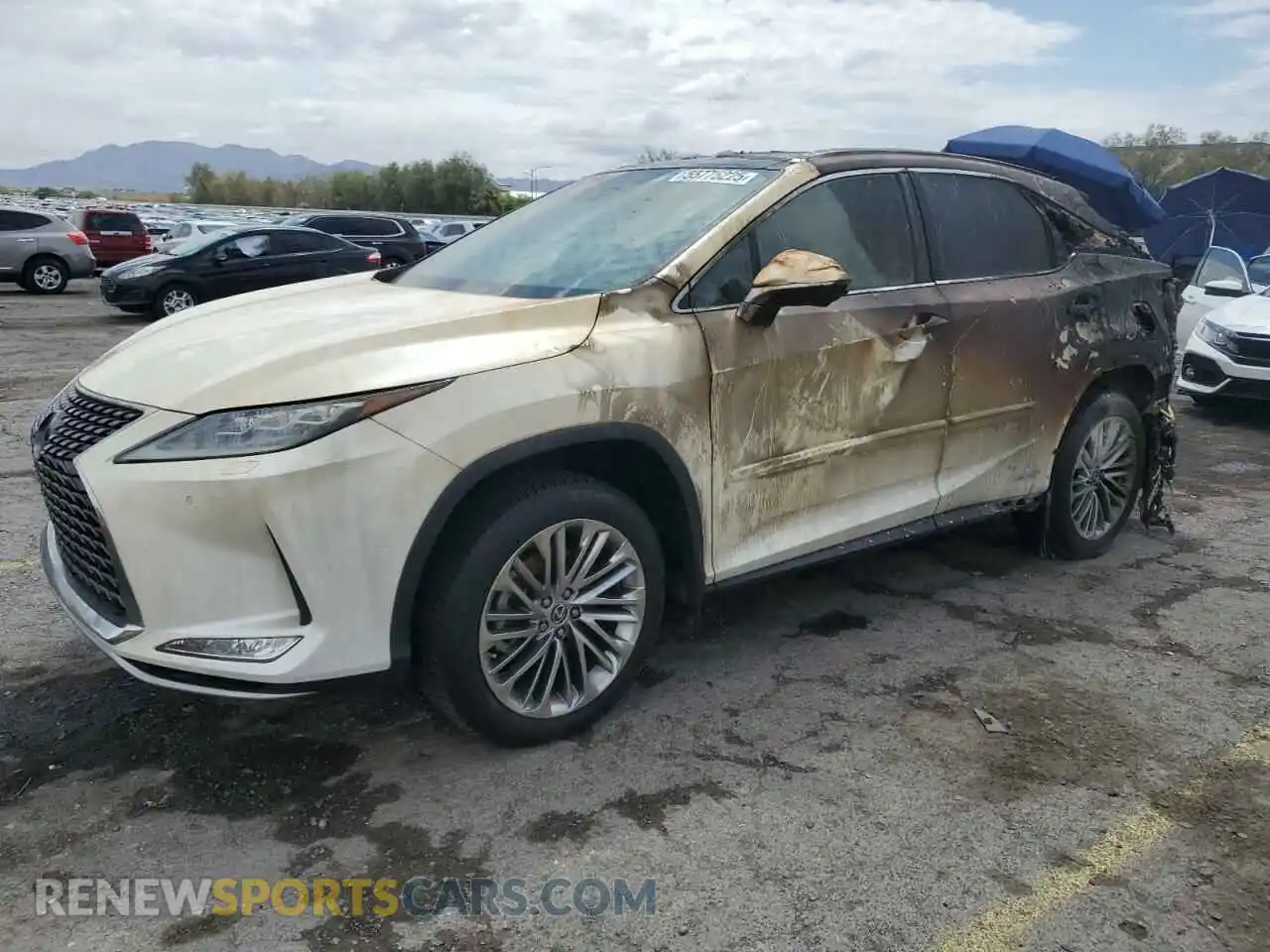 1 Photograph of a damaged car 2T2JGMDA7MC059046 LEXUS RX450 2021