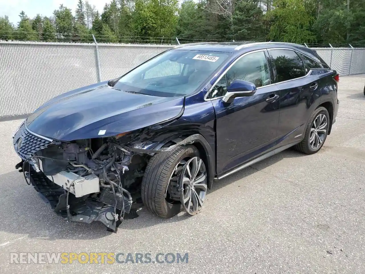 1 Photograph of a damaged car 2T2JGMDAXMC057114 LEXUS RX450 2021