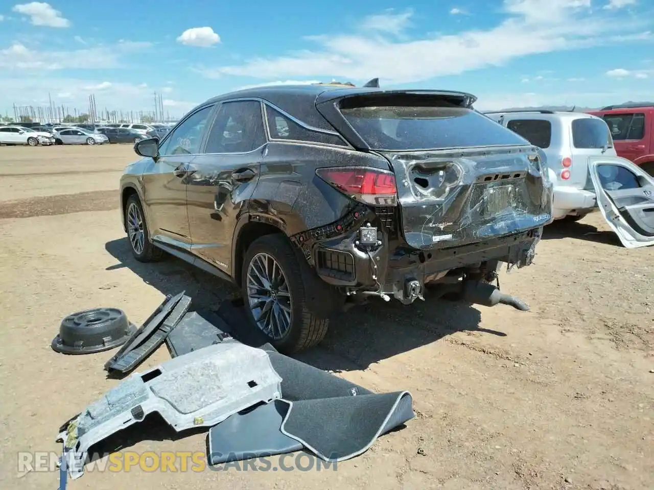 3 Photograph of a damaged car 2T2YGMDA2MC070647 LEXUS RX450 2021