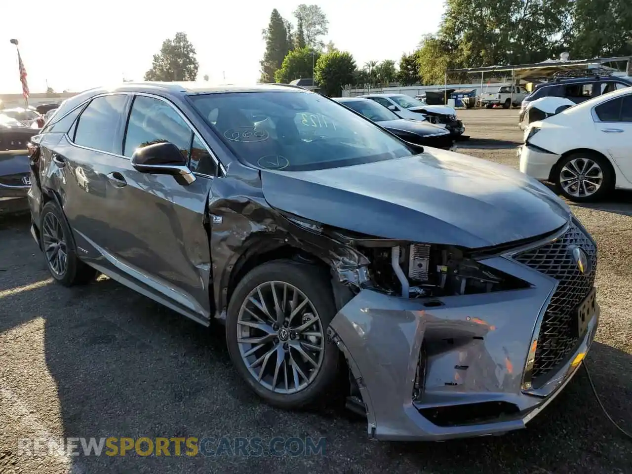 1 fotografías del automóvil dañado 2T2YGMDA4MC070956 LEXUS RX450 2021