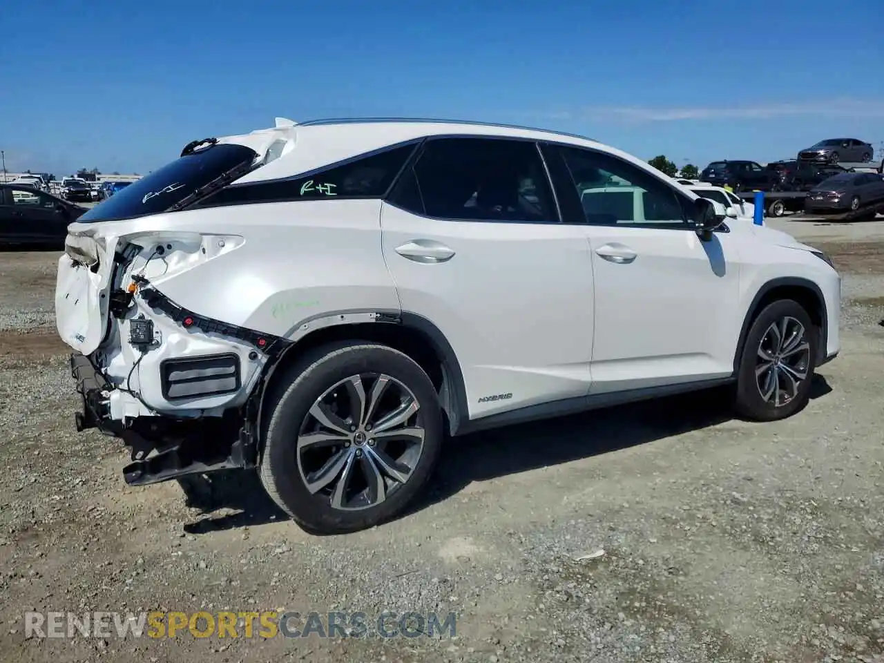 3 fotografías del automóvil dañado 2T2HGMDA1NC078336 LEXUS RX450 2022