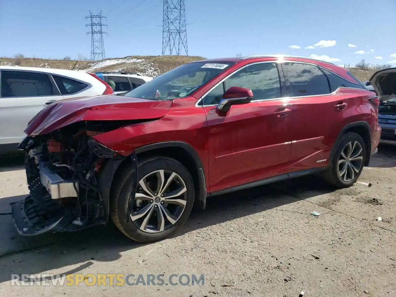 1 Photograph of a damaged car 2T2HGMDA2NC078023 LEXUS RX450 2022