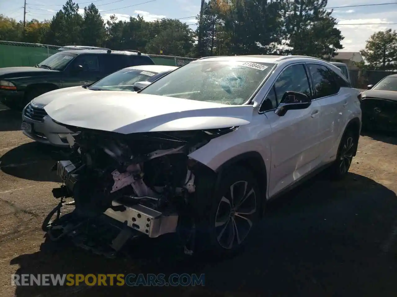 2 Photograph of a damaged car 2T2HGMDA5NC087900 LEXUS RX450 2022