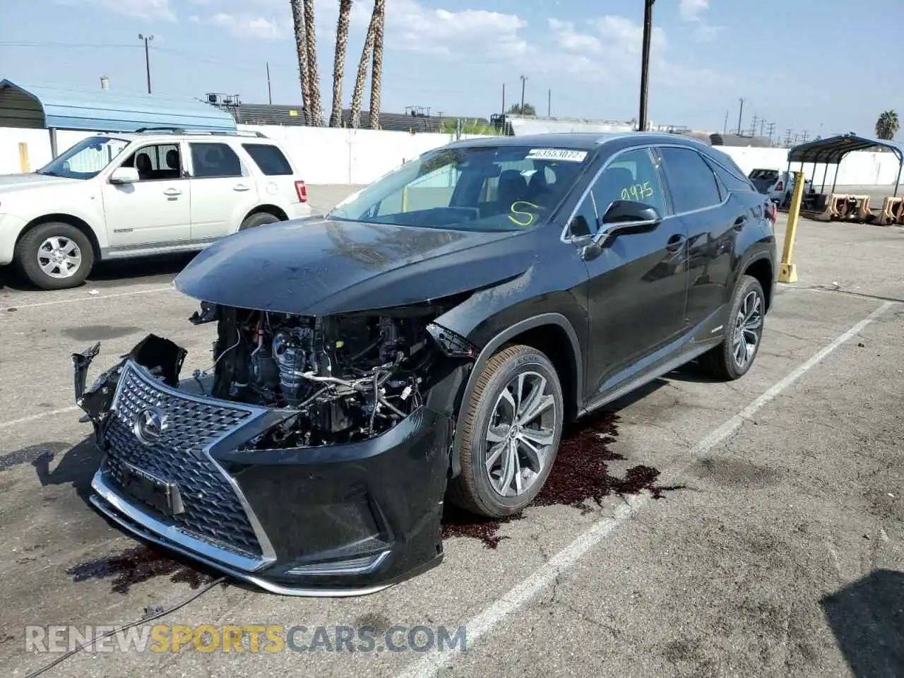 2 Photograph of a damaged car 2T2HGMDA7NC088482 LEXUS RX450 2022