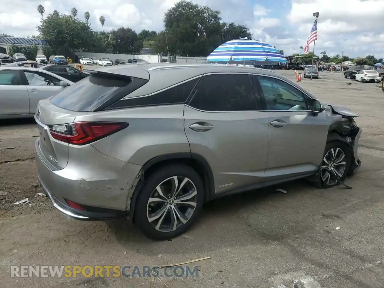 3 Photograph of a damaged car 2T2HGMDA9NC093229 LEXUS RX450 2022