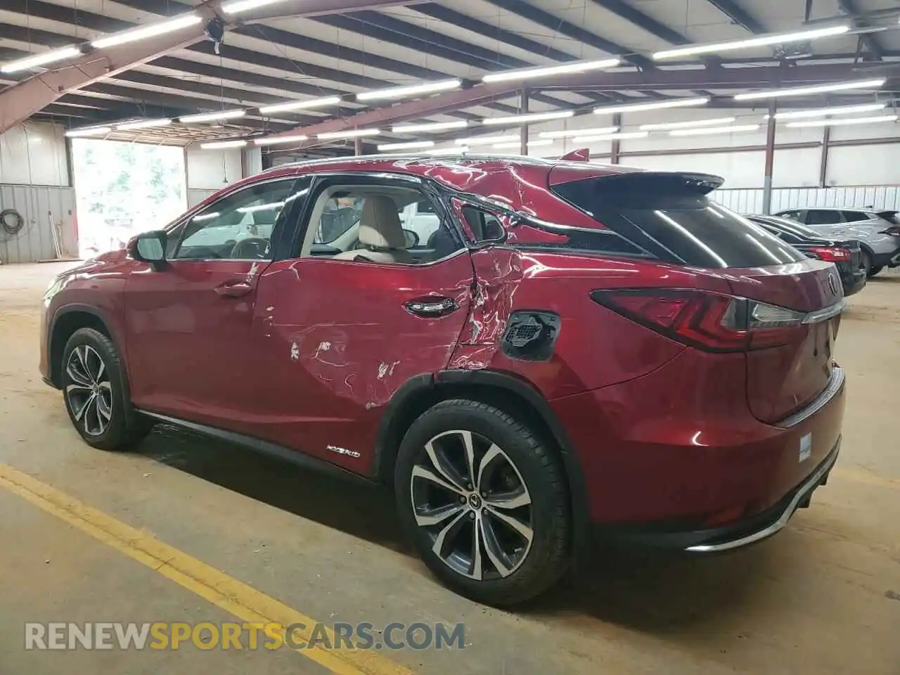 2 Photograph of a damaged car 2T2HGMDAXNC081722 LEXUS RX450 2022
