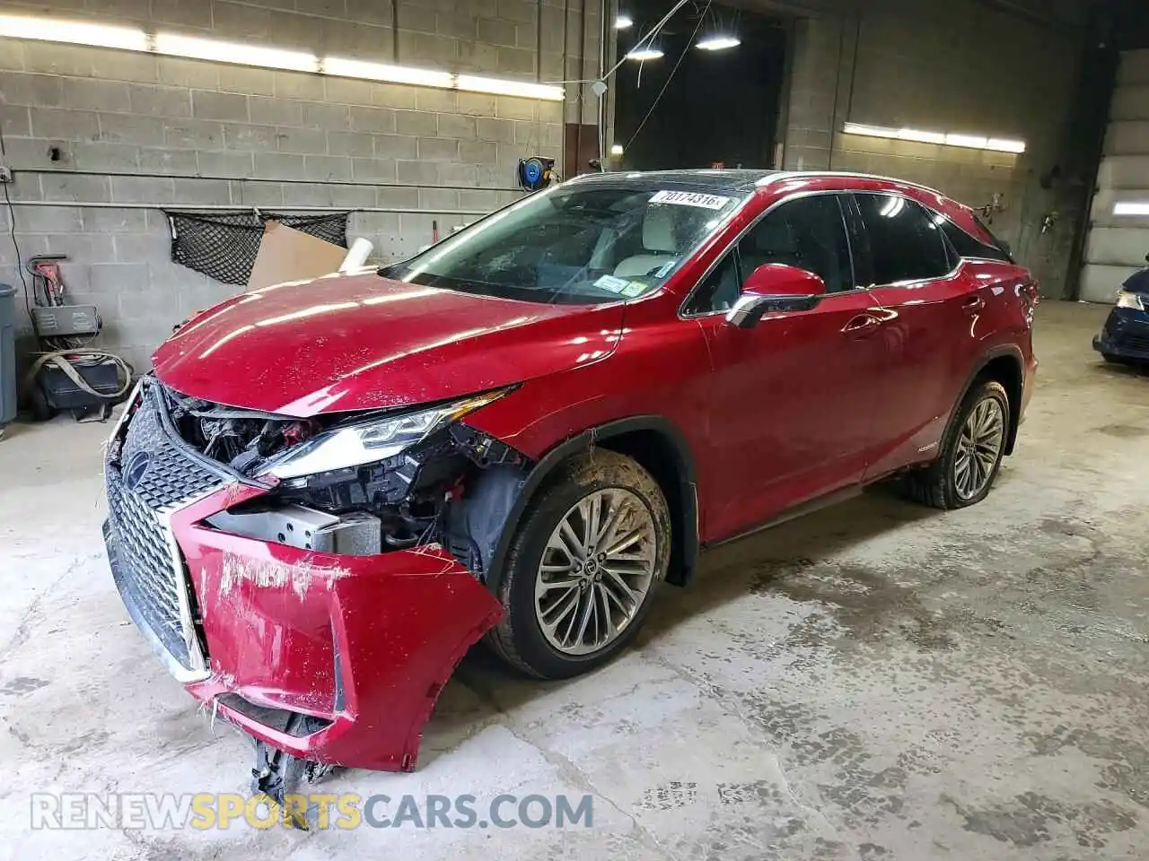 1 Фотография поврежденного автомобиля 2T2JGMDA0NC080287 LEXUS RX450 2022