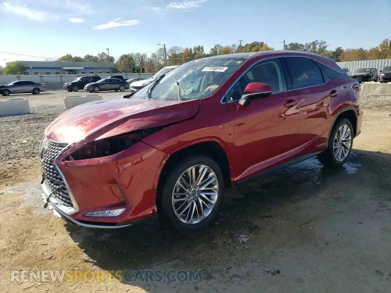 1 Photograph of a damaged car 2T2JGMDA2NC073048 LEXUS RX450 2022