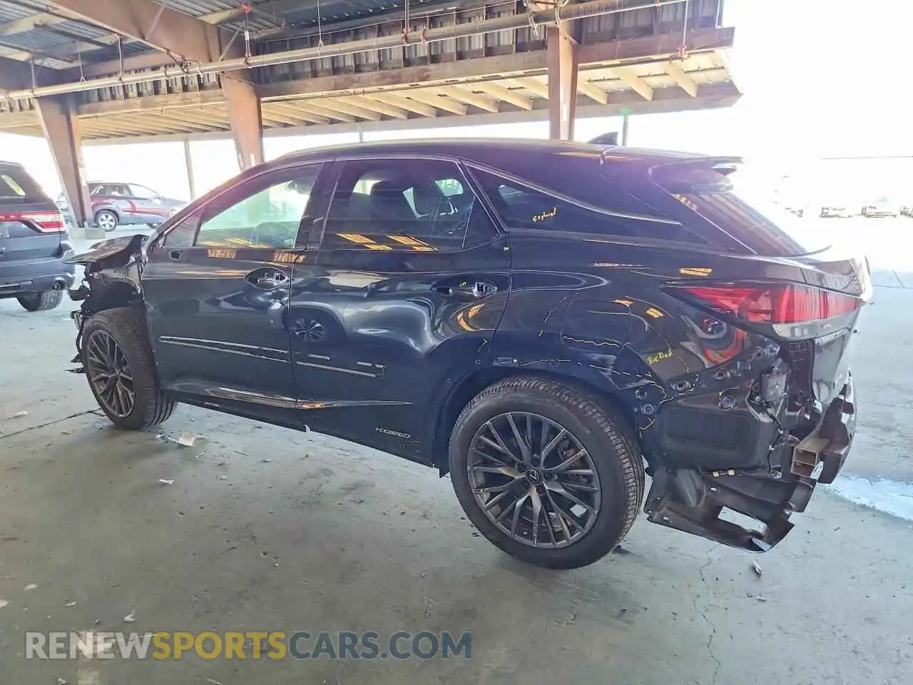 2 Photograph of a damaged car 2T2YGMDA7NC090359 LEXUS RX450 2022