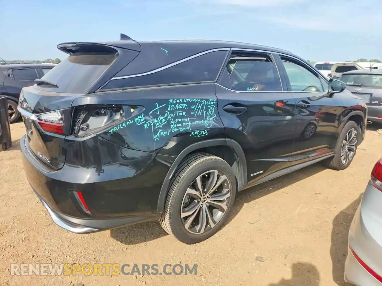 3 Photograph of a damaged car JTJHGKFA0N2027122 LEXUS RX450 2022