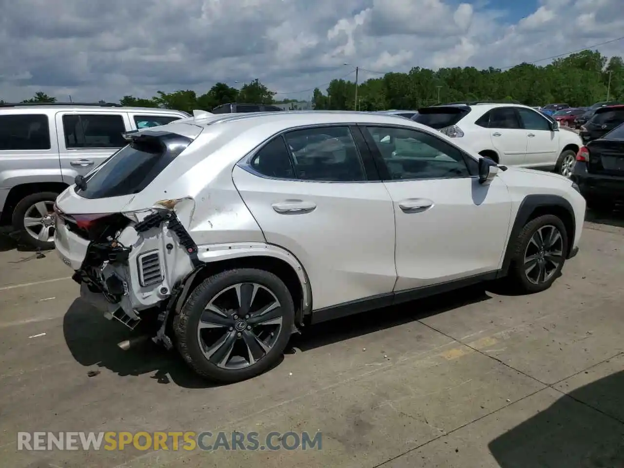 3 Фотография поврежденного автомобиля JTHY3JBH0K2000430 LEXUS UX 200 2019