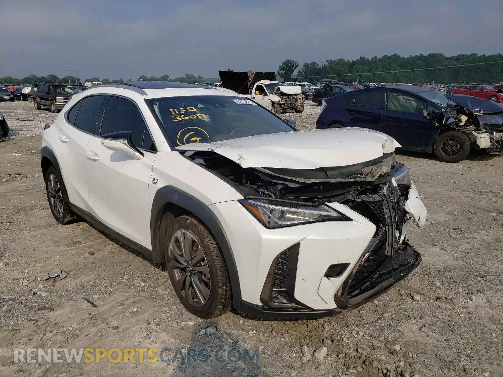1 Photograph of a damaged car JTHY3JBH2K2013227 LEXUS UX 200 2019