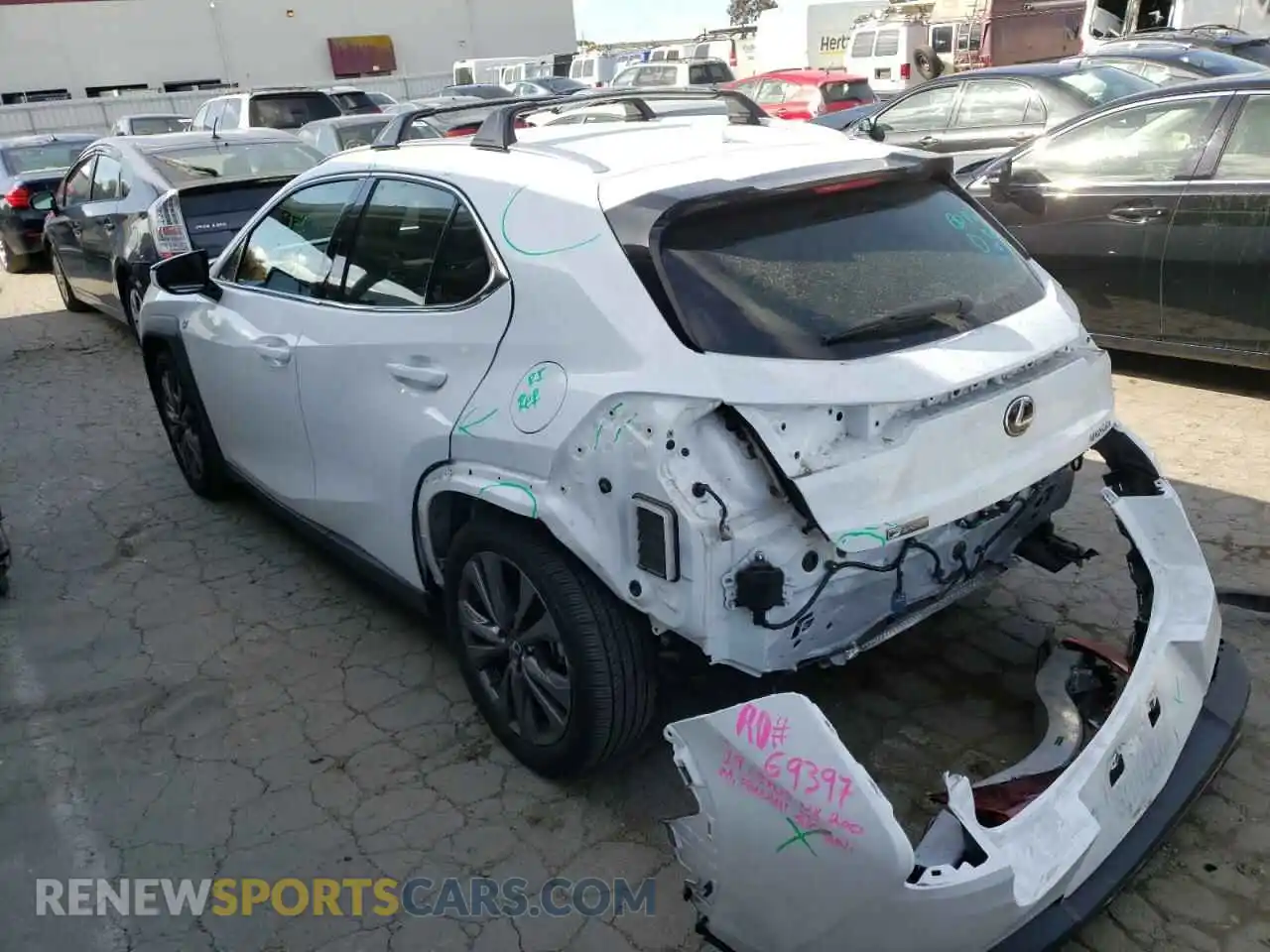 3 Фотография поврежденного автомобиля JTHY3JBH3K2002463 LEXUS UX 200 2019