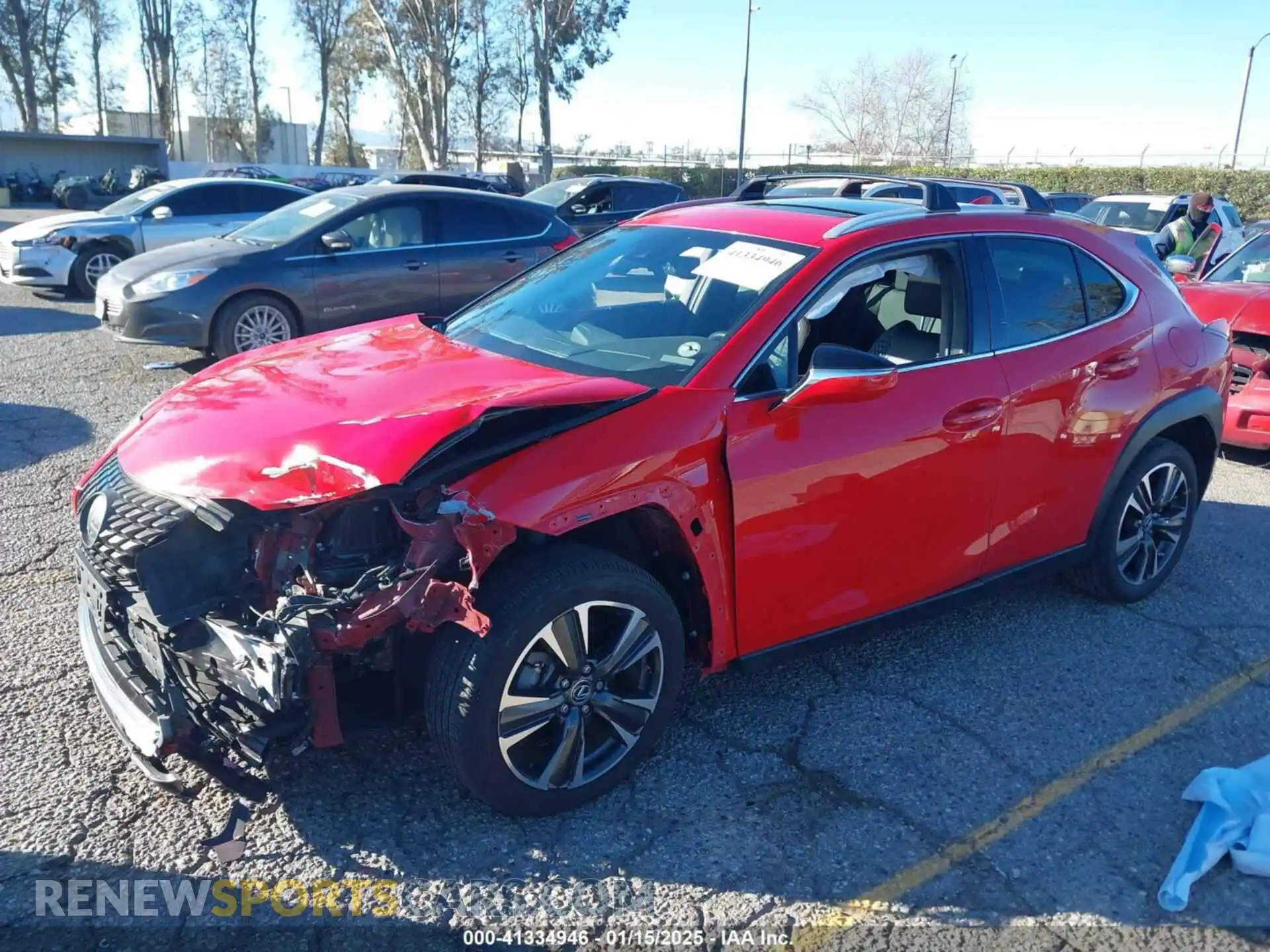 2 Photograph of a damaged car JTHY3JBH6K2000559 LEXUS UX 200 2019