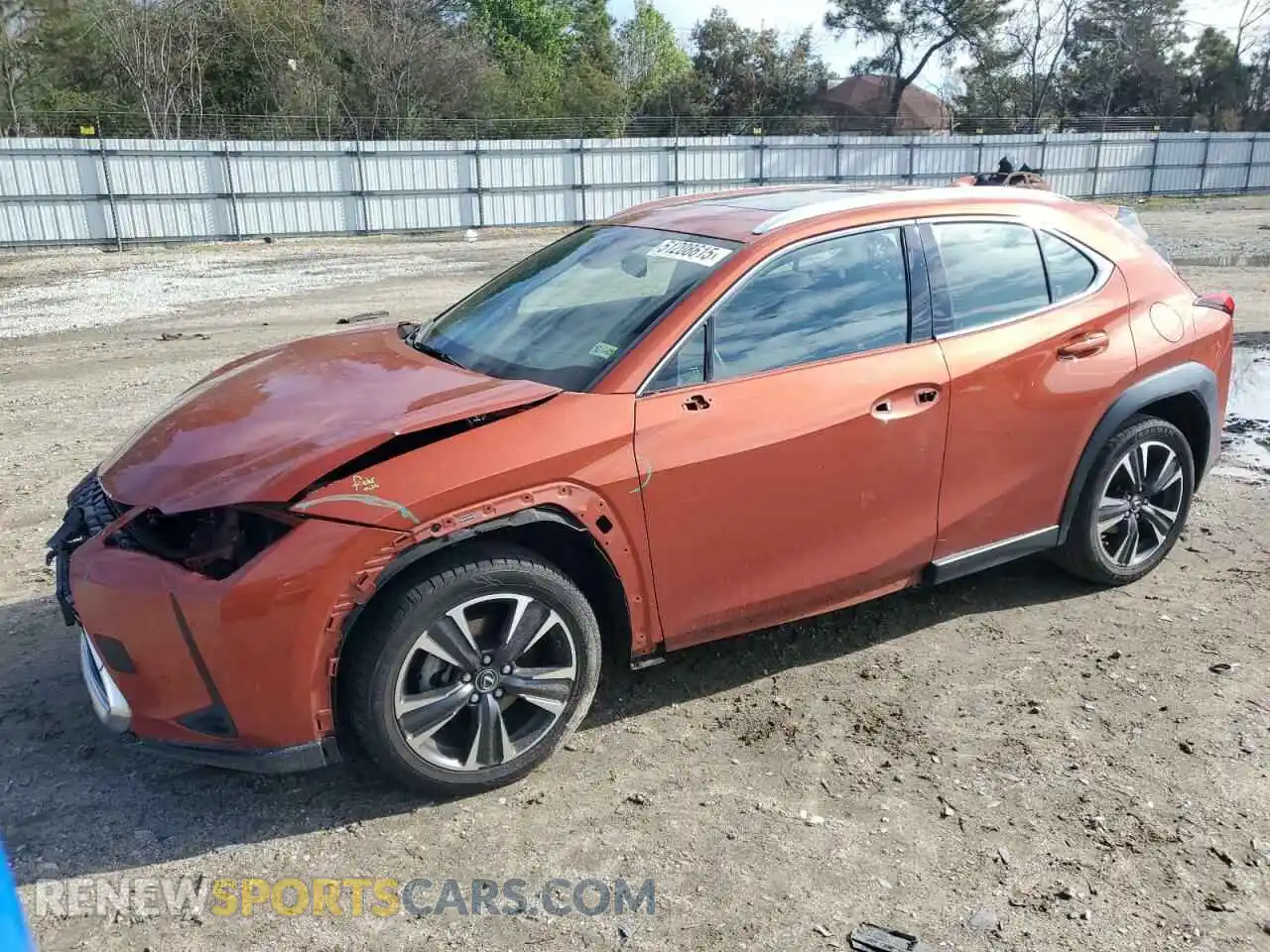 1 Photograph of a damaged car JTHY3JBH7K2000375 LEXUS UX 200 2019