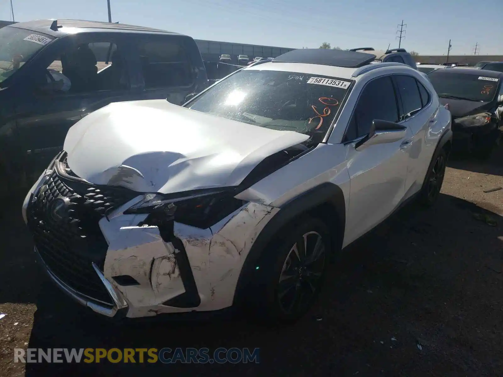 2 Photograph of a damaged car JTHY3JBH9K2006646 LEXUS UX 200 2019