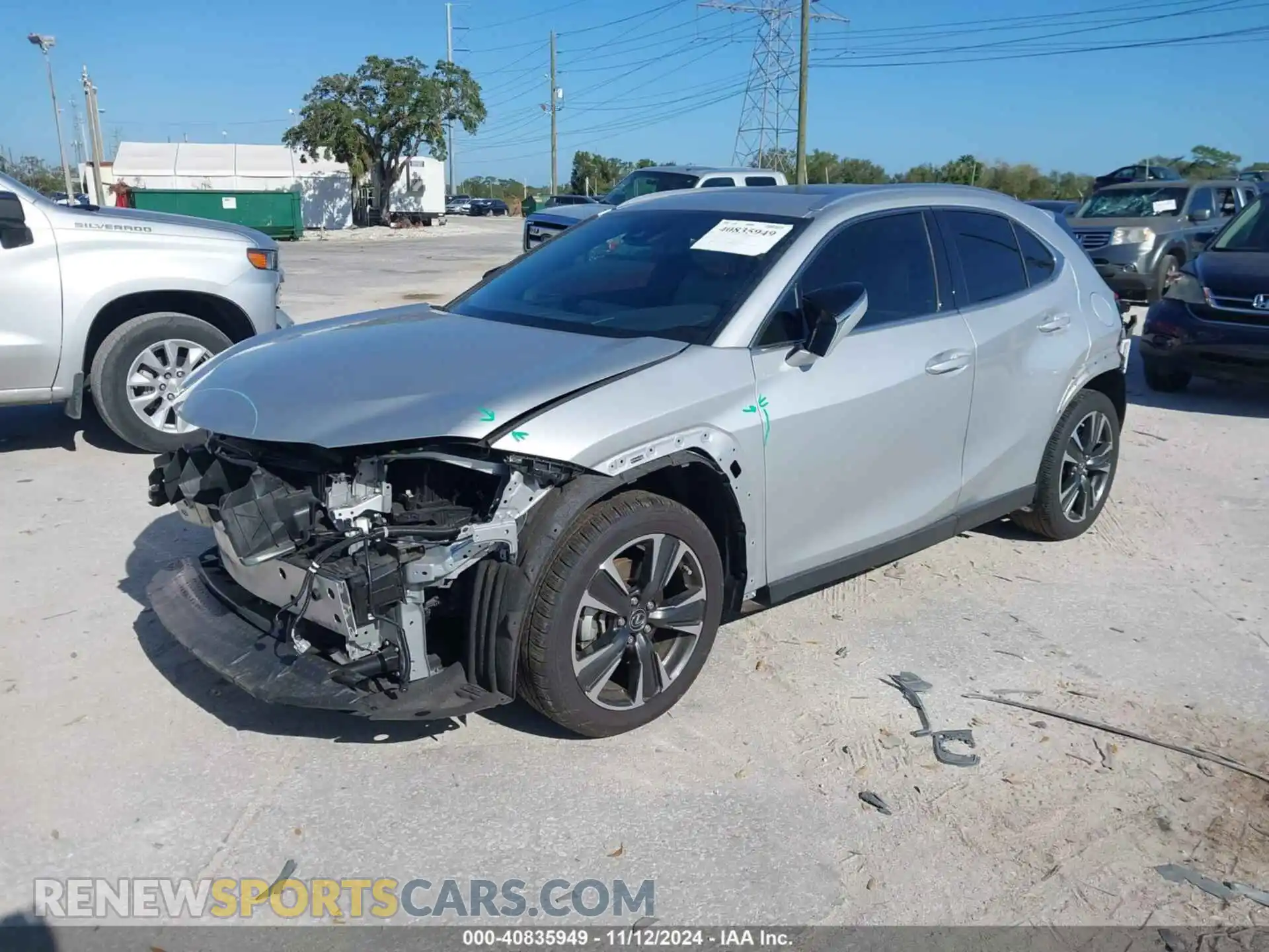 2 Photograph of a damaged car JTHP3JBH2L2023639 LEXUS UX 200 2020