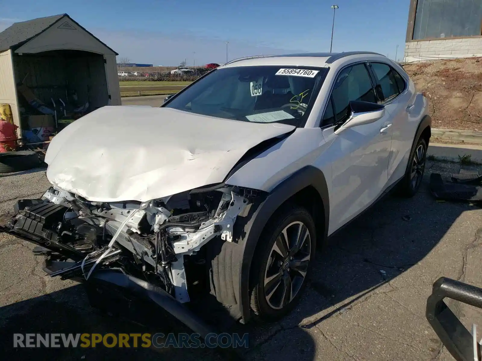 2 Photograph of a damaged car JTHP3JBH7L2023295 LEXUS UX 200 2020