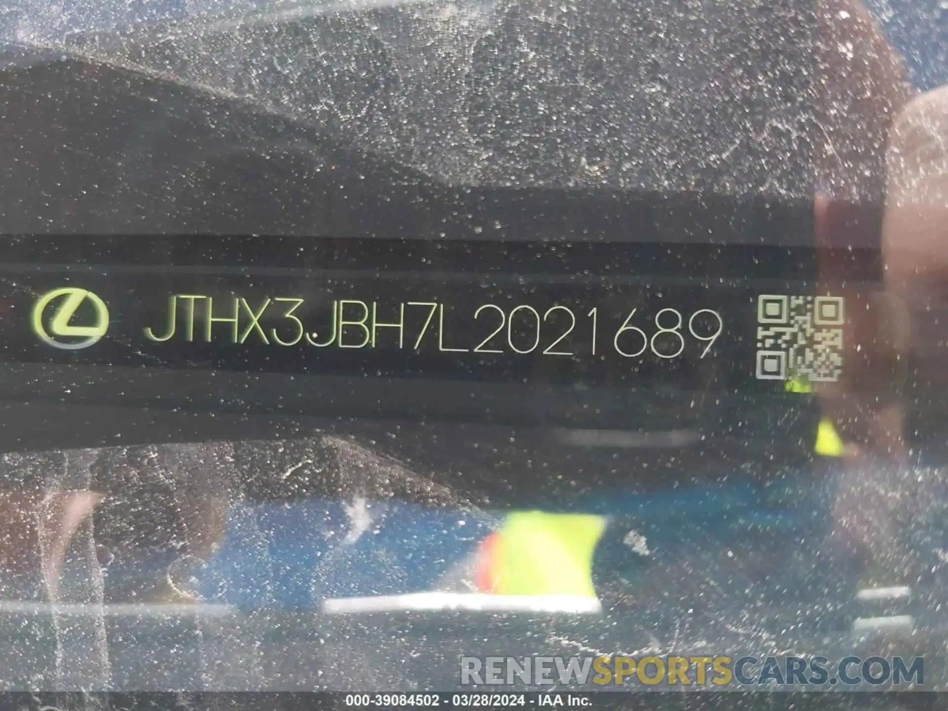 9 Photograph of a damaged car JTHX3JBH7L2021689 LEXUS UX 200 2020